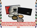 Opteka 67mm High Definition II Professional 5 Piece Filter Kit includes UV CPL FL ND4 and 10x