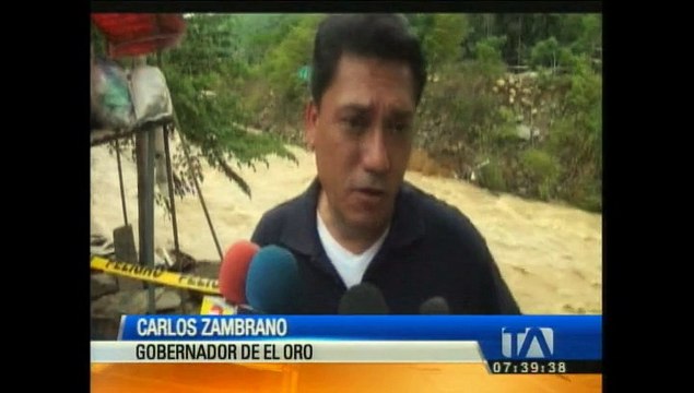 Siete barrios son afectados por las fuertes lluvias en El Oro