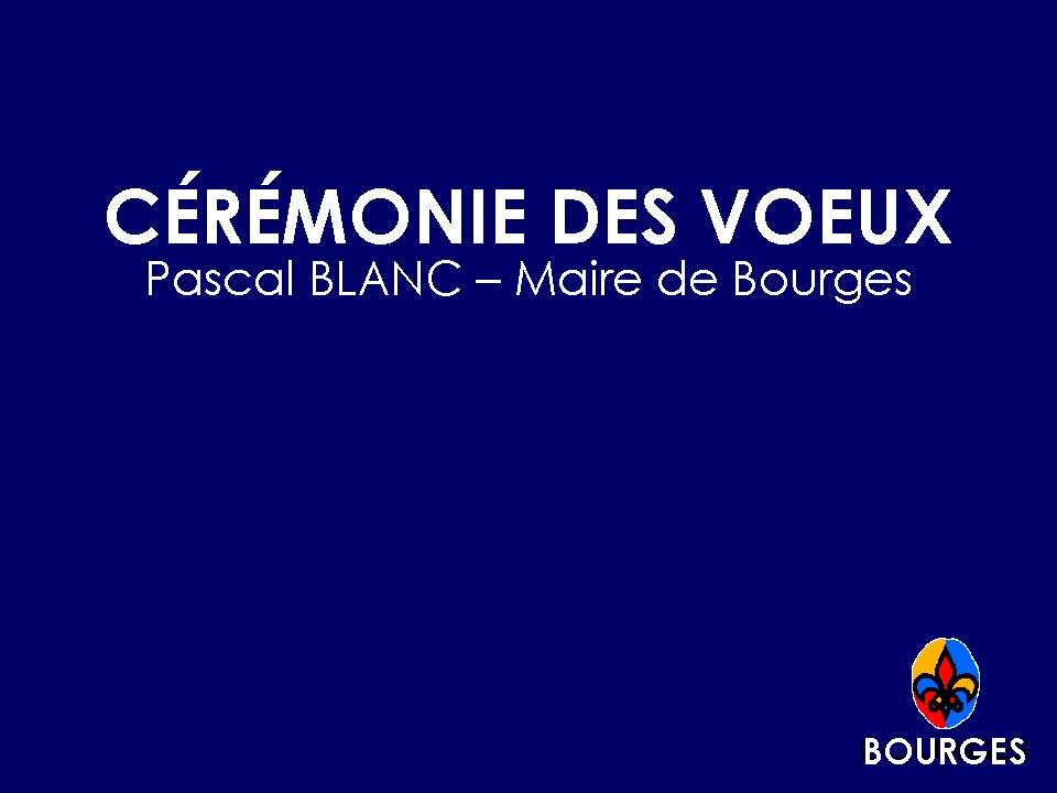 Pascal BLANC 05/01/15 - Cérémonie des voeux 2015