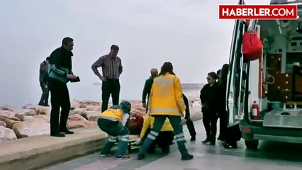Denize Düşen Kadın, Son Anda Kurtarıldı