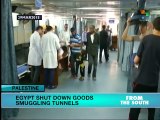 Palestine: Egypt closes Gaza tunnels