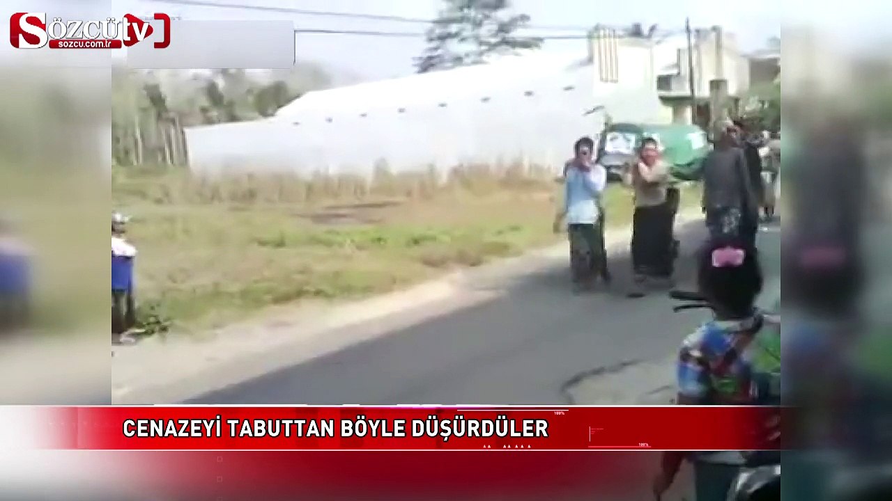 Cenazeyi tabuttan böyle düşürdüler