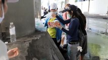 Thailandia - Operazioni di pulizia a Bangkok