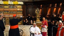 Napoli - Papa Francesco e le suore di clausura (21.03.15)