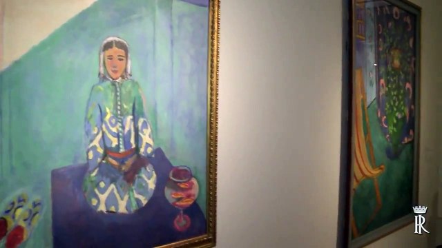 Roma - Quirinale, Mattarella inaugura la mostra Matisse arabesque (04.03.15)