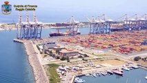 Gioia Tauro (RC) - Sequestrate 52 tonnellate di sigarette al porto (30.03.15)