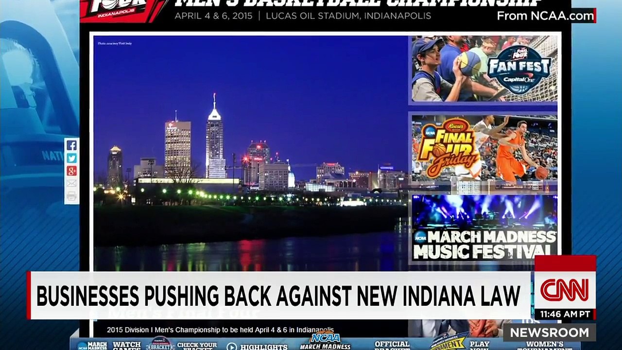 Gov. defends Indiana's 'religious freedom'...