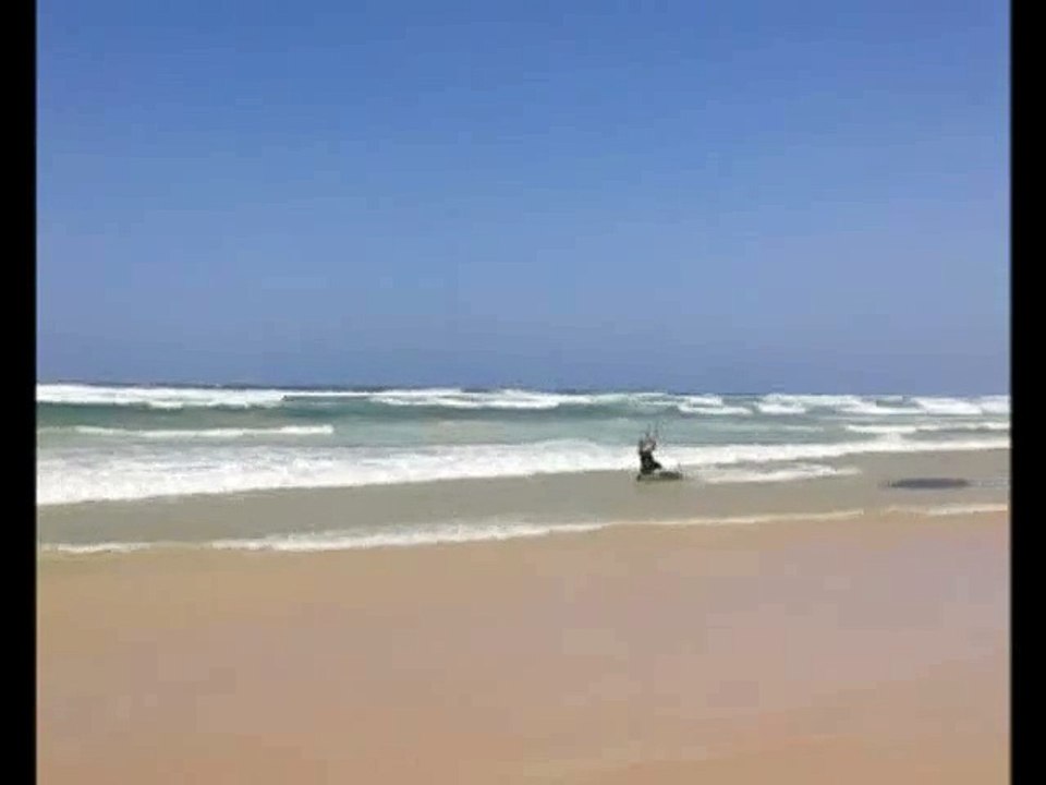 Session kitesurf à Dakar-Yoff le 24 mars 2015
