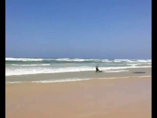 Session kitesurf à Dakar-Yoff le 24 mars 2015