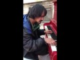 Homeless man totally shocks viewers with beautiful piano performance!