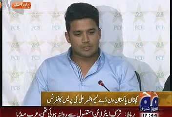 Pakistan ODI Captain Azhar Ali Press Conference 30 March 2015