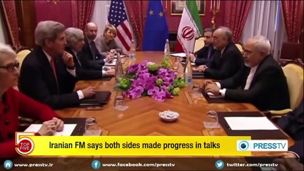 Iranian FM says both sides made progress in talks