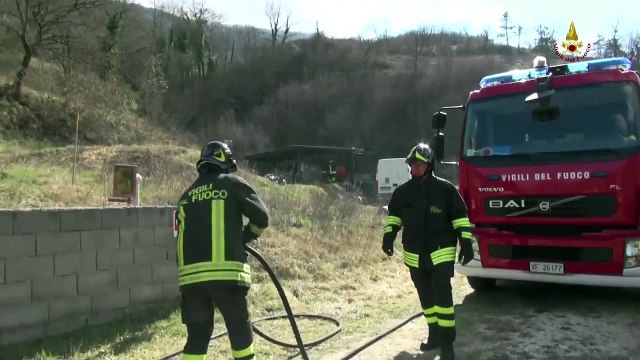 Rieti - Esplosione fabbrica di fuochi d'artificio (28.02.15)