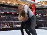 Ronda Rousey takes down Triple H at WrestleMania