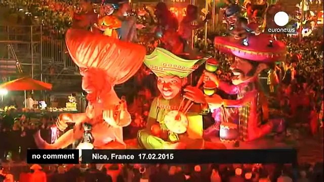 131st edition of Nice Carnival parade gets underway - no comment