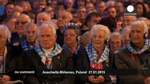 Auschwitz survivors mark 70 years since liberation the Nazi death camp - no comment