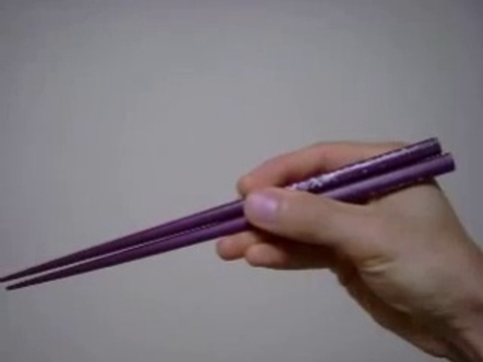 How to hold chopsticks correctly