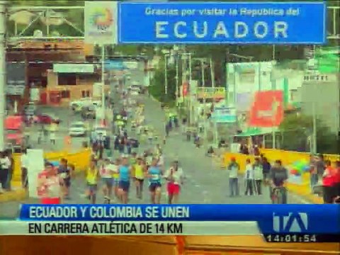 Ecuador y Colombia se unen en carrera atlética