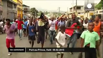 Protests in Haiti over high fuel prices - no comment