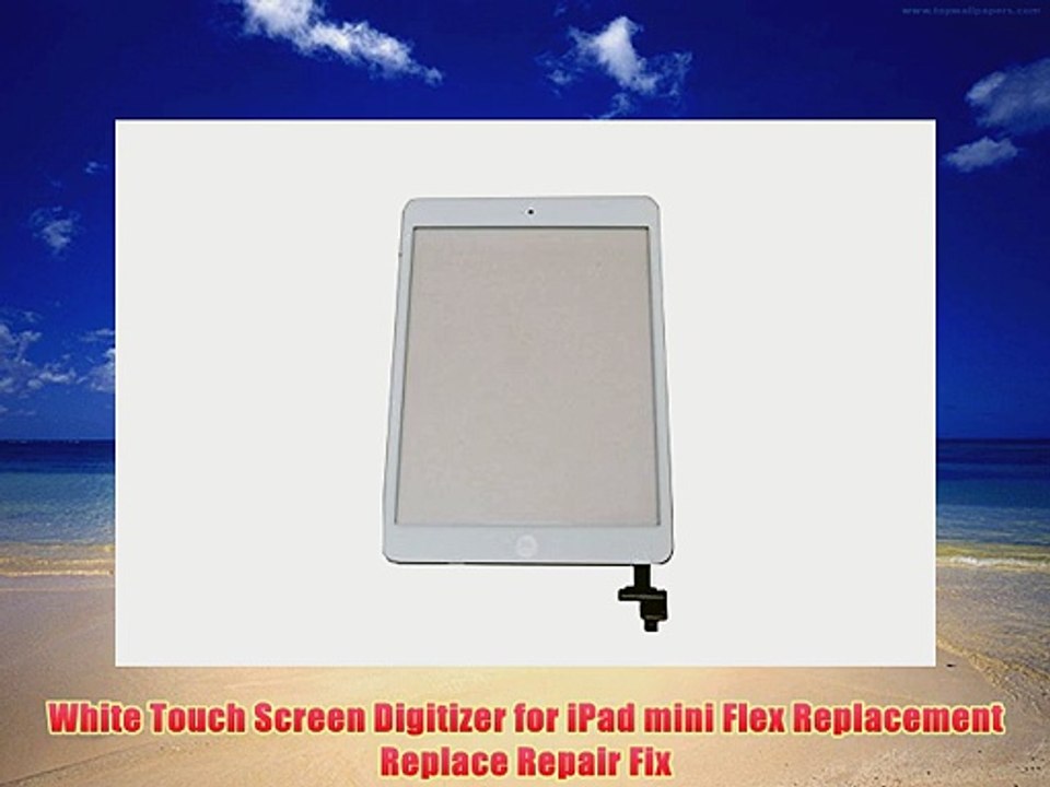 White Touch Screen Digitizer for iPad mini Flex Replacement Replace Repair Fix