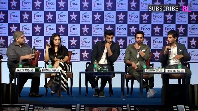 Arjun Kapoor, Ayushmann Khurrana & Bhumi Pednekar At Curtain Raiser Of FICCI Frame 6