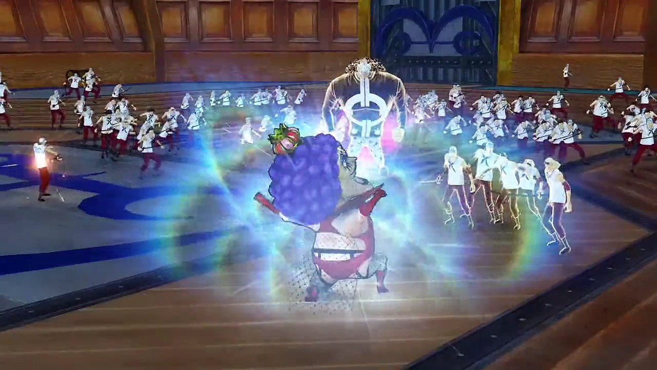 One Piece : Pirate Warriors 3 - Ivankov, Lucci, Magelan, Moria, Shanks et Tashigi en action