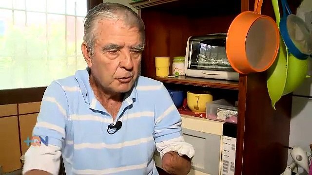 Perdió sus brazos pero nada le quitó las ganas de abrazar la vida