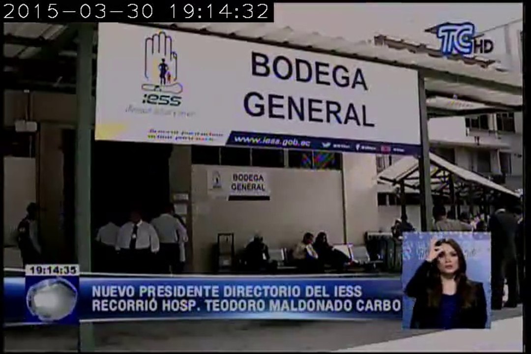 Recorrido por el hospital del IESS