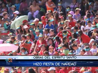 Un regalo le iluminó la carita a miles de niños en el Estadio Nacional