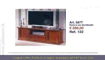 CAGLIARI,    PORTA TV IN LEGNO DI PIOPPO ART. 587  EURO 235