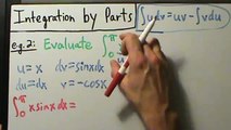 Calculus II - Integration by Parts - Example 2 (Definite)