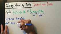 Calculus II - Integration by Parts - Example 6: e^x * cos(x)