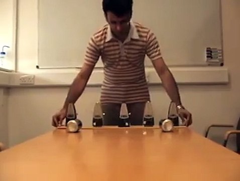 How to synchronize metronomes! Someone please explain how/why this happens..
