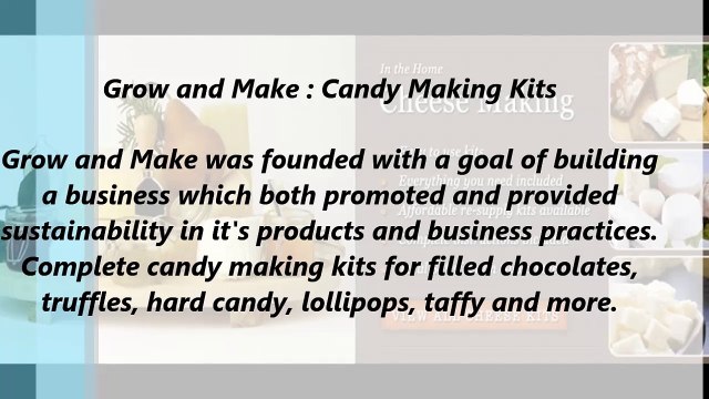 Grow and Make : Candy Making Kits