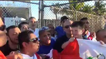 Selección peruana entrenó en el Lockhart Stadium y público lo alentó (VIDEO)