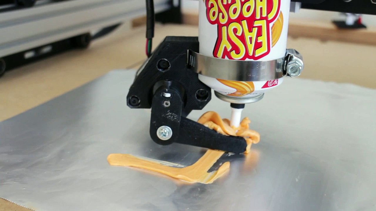 3D printer using cheese