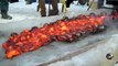 Lava Meets Ice - Awesome experiment!