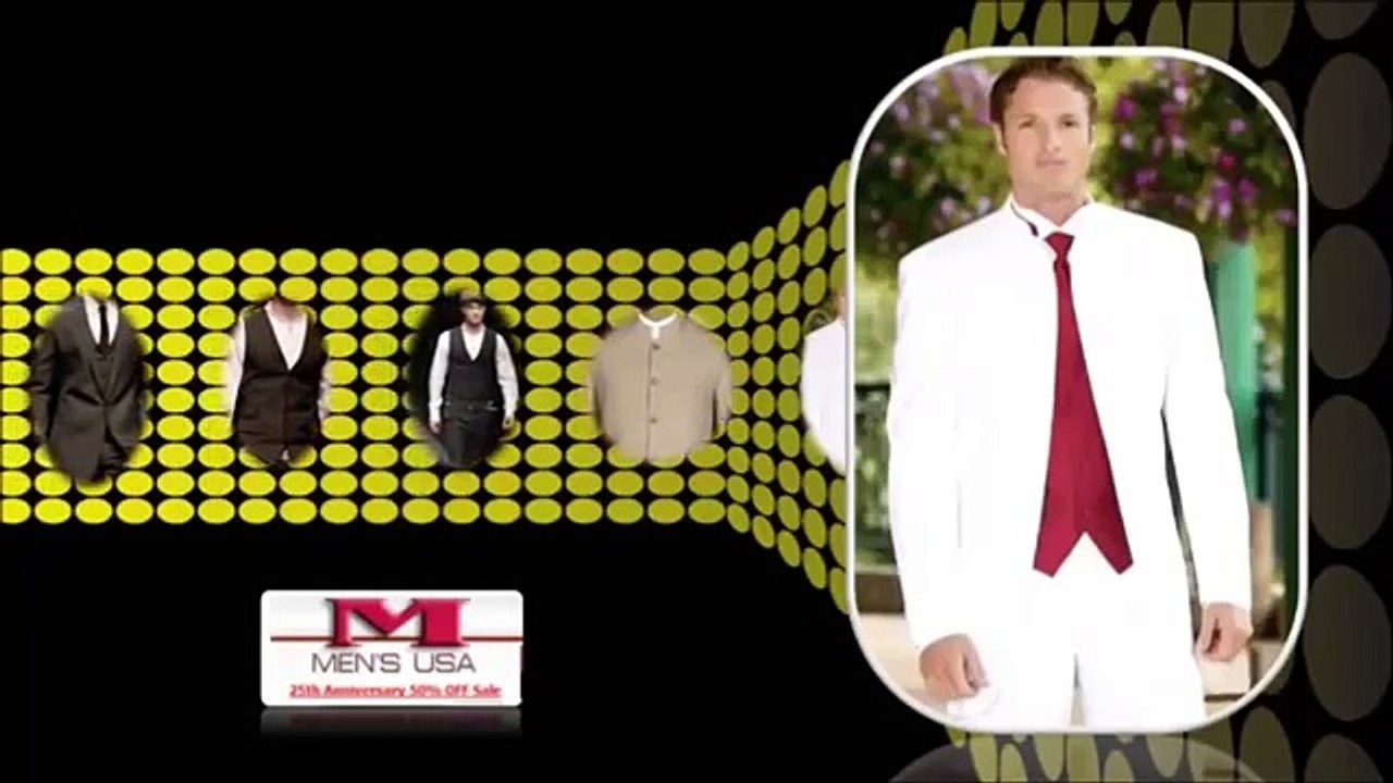 Buy Collarless Suits at MensUSA