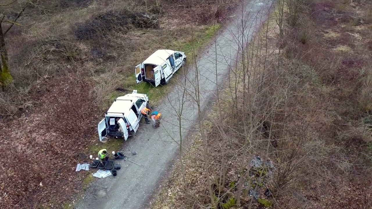 Améten - Prélèvement de sédiments sur les atterrissements de l'Isère (2015)
