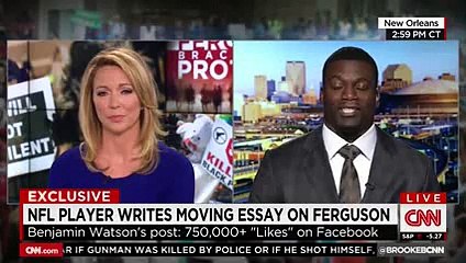 Benjamin Watson gets cut off on CNN proclaiming JESUS - YouTube