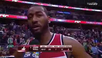 John Wall speechless after 2OT win over Celtics - YouTube