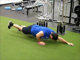 1 Leg Sliding Pushup Reach