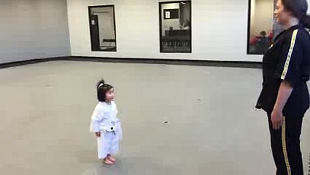 3 Year Old White Belt Reciting the Student Creed - YouTube