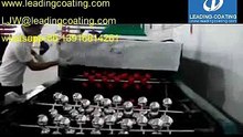 Christmas plastic balls metallizing coating machine