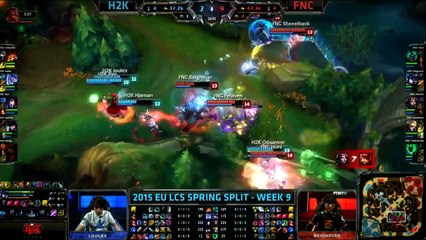 League of Legends  Fnatic vs H2K Highlights (LCS EU 2015)