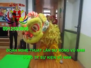 0912593806 ĐỘI MÚA LÂN SƯ TỬ XÔNG ĐẤT KHAI TRƯƠNG TRƯỜNG MẦM NON 2015