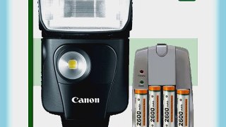 Canon Speedlite 320EX   Rechargable AA NiMH Batteries and Charger Green's Camera Package 1