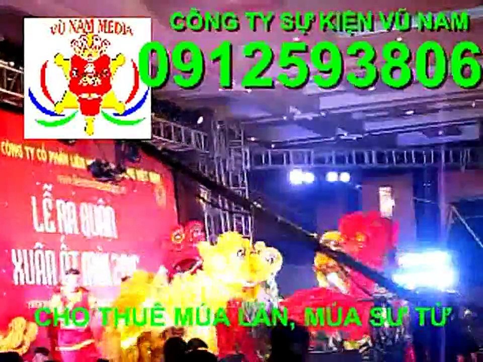 BÁO GIÁ THUÊ MÚA LÂN, MÚA SƯ TỬ 0912593806