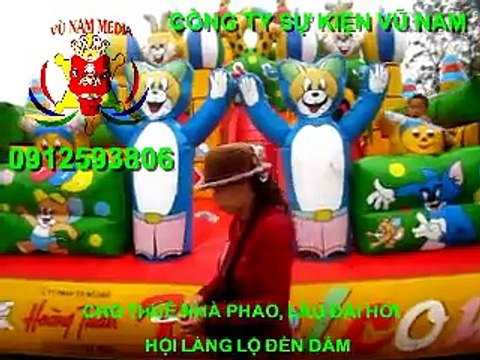 CHO THUÊ NHÀ PHAO, LÂU ĐÀI HƠI, CẦU TRƯỢT HƠI 0912593806