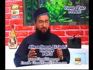 ▶ P_2. Hazrat Allama Syed Hamza Ali Qadri Interview